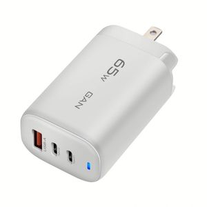อะแดปเตอร์ชาร์จอเนกประสงค์แบบ2 in 1 USB Type C 65W GAN ชาร์จเร็ว Type-C 3พอร์ตสำหรับโทรศัพท์มือถือ - Product Image 3