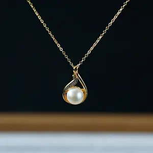 Natural Pearl Gold Plated Jewelry Making Factory Wholesale Hot Selling Polished High Quality Necklace Fashion Accessories