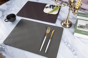 Thiết kế hiện đại bền nước và nhiệt bằng chứng da tái sử dụng placemats mẫu miễn phí bảng thảm & Pads - Product Image 3