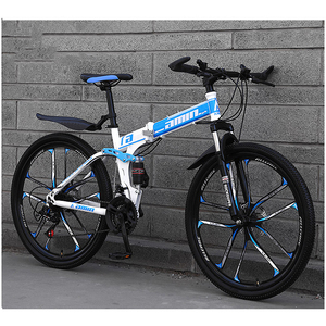 Vélo pliable 26 pouces à suspension intégrale / Vélo de montagne pour adultes Vélo de montagne Bicicleta Velo / Équipement de course sportive Cycles pour hommes - Product Image 5
