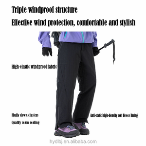 Pantalones de Senderismo para Exteriores, 90% Plumón de <span class=keywords><strong>Pato</strong></span>, Cálidos y Aislantes, Pantalones de Montañismo Resistentes al Viento e Impermeables, Unisex, Cómodos Pantalones de Esquí - Product Image 4