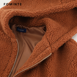 Manteau d'hiver personnalisé pour <span class=keywords><strong>femme</strong></span> en <span class=keywords><strong>polaire</strong></span> à <span class=keywords><strong>capuche</strong></span>, <span class=keywords><strong>veste</strong></span> chaude d'extérieur, broderie OEM, <span class=keywords><strong>veste</strong></span> en <span class=keywords><strong>polaire</strong></span> Sherpa, fabricant en gros - Product Image 6