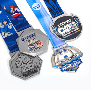 Medallas Internacionales Longzhiyu 20Y Personalizadas en 3D de Metal para Kung Fu, Taekwondo, Jiu Jitsu, Judo, Karate - Product Image 5
