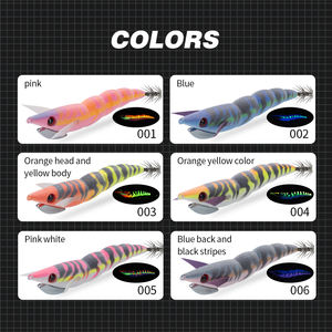 Nouveau design Egi crochet calmar gabarit leurre 110mm 22g lumineux eau salée crevettes leurre coulant calmar jigging à <span class=keywords><strong>vendre</strong></span> - Product Image 5
