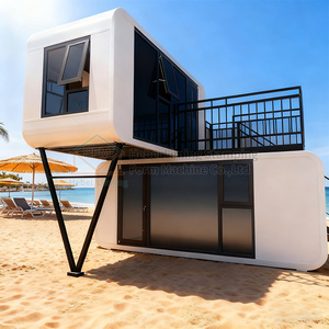 Contenedor expandible de diseño moderno de lujo, casa prefabricada al aire libre, panel de acero y sándwich, cabina de manzana para vivir y trabajar - Product Image 4