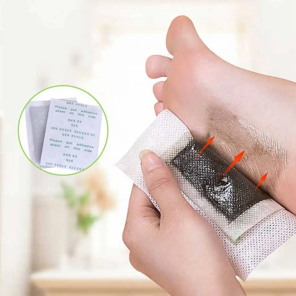 Patchs détox pour les pieds Toxines du corps Nettoyage détoxifiant Nettoyage des pieds Améliorer le sommeil Patch pour les pieds