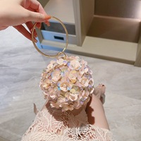 2024 nouveau YCH fait à la main taille haute sac de soirée joli rose Floral PC matériel à la mode décontracté dames sacs à main de fête de mariage