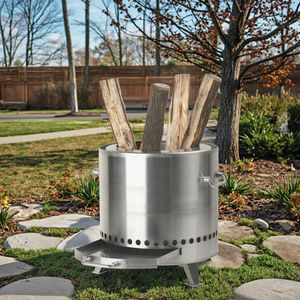 เตาไฟทำจากเหล็กสำหรับสวนเตาไฟเตาฟืนกลางแจ้งเตาไฟทำจากเหล็กไร้ควันสำหรับทำอาหารกลางแจ้งงานตามสั่ง - Product Image 6