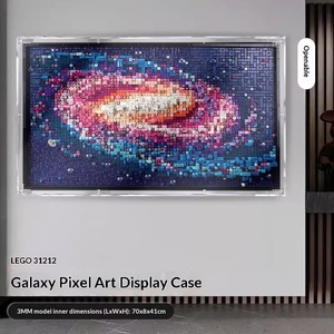 Galaxy Pixel Art Cartoon Niedlicher Bilderrahmen Acryl-Vitrine Aufbewahrungsbox 18kg Kompatibel YLD-AD52 Transparent Staubdicht - Product Image 1