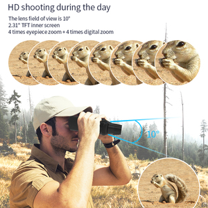 Binoculares de Visión Nocturna Infrarroja Digital de Largo Alcance <span class=keywords><strong>Hunter</strong></span> Forests <span class=keywords><strong>Telescope</strong></span> 13x 4K, Impermeables, con Alcance de 250-300M - Product Image 4