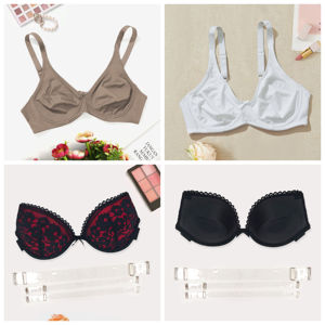 Nuevo conjunto de sujetador de punto sin tirantes para mujer, varios estilos, precio bajo al por mayor, transpirable, ajustado, con aros, moldeador de cuerpo - Product Image 2