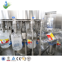 Machine de remplissage automatique électrique de boissons en PET 5L haute précision avec pompe PLC et structure rotative pour ligne de production de bouteilles