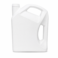 Bidon d'huile de voiture vide de 4L, flacon d'huile de lubrification de 4L, bidon d'huile en plastique de 4L avec poignée, bouteille d'huile à bouchon à vis de 4L, bouteille d'huile en HDPE de 4L