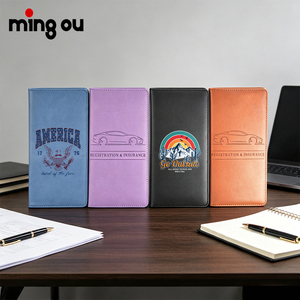 Porte-cartes de véhicule personnalisé en cuir PU, options multicolores, marque personnalisée pour atelier de réparation automobile, cadeaux promotionnels - Product Image 6