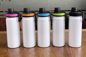 20oz 600ml 750ml Sublimation Stainless Steel Cup with <strong>Plastic</strong> Lid,with Straw Water Bottle <strong>Vacuum</strong> Insulated Bicycle Sport <strong>Flask</strong> - Product Image 6