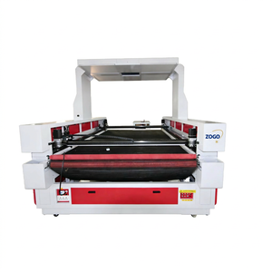 Découpeuse laser CO2 haute vitesse 1625 1825 pour tissus, panneaux de vêtements de sport, drapeaux, bannières, avec alimentation et scellage automatiques, découpe de bords lisses, AI/PLT - Product Image 2