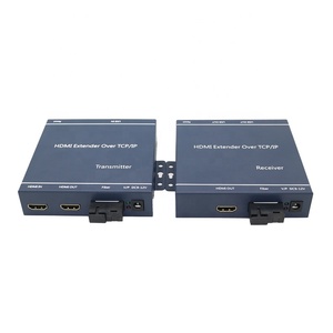 Xput 20KM HDMI USB <span class=keywords><strong>KVM</strong></span> Extender Adapter su <span class=keywords><strong>IP</strong></span> tramite fibra ottica 1080P HDMI a fibra ottica <span class=keywords><strong>KVM</strong></span> Extender TCP/<span class=keywords><strong>IP</strong></span> nero - Product Image 2