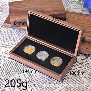 Boîte <span class=keywords><strong>de</strong></span> rangement en noyer pour pièces <span class=keywords><strong>de</strong></span> <span class=keywords><strong>monnaie</strong></span> en or, fabrication haut <span class=keywords><strong>de</strong></span> gamme, boutique, défi 3D, accepte la personnalisation - Product Image 4