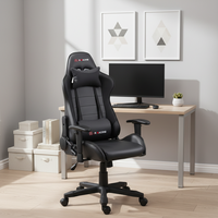 Chaise de jeu ergonomique moderne pour enfants avec revêtement en cuir PU et structure en fer, mobilier de maison/salon pour le gaming