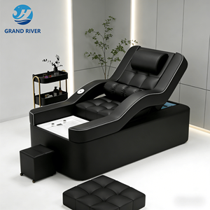 Fauteuil de lavage de cheveux électrique avec bac de lavage intégré, pour salon de coiffure, spa japonais et pédicure, inclinable - Product Image 1