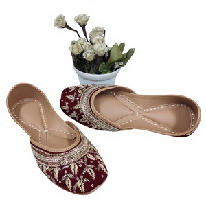 Floral Embroidered Genuine Leather Flat Traditional Fashion Trend <b>Toe</b> Elastic Band Women's Walking Style Shoes Breathable All - Product Image 6