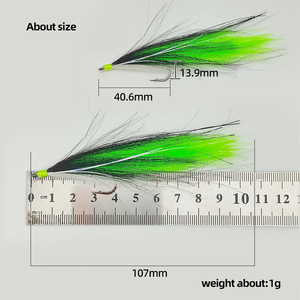 Streamer trota mosca esche artificiali per la pesca a mosca esche essenziali per la pesca a mosca - Product Image 3