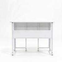 Table pliable peu encombrante avec roulettes, bureau d'ordinateur mobile pliable pour petit appartement, table d'appoint pour bureau à domicile