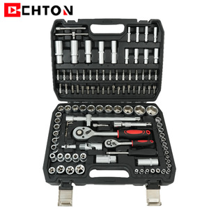 Juego de Llaves de Trinquete para Reparación Automotriz de 108 Piezas, Acabado Mate, 1/2 Pulgada, Acero al Cromo Vanadio, con Barra de Extensión - Product Image 4