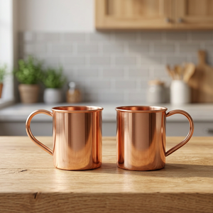 Taza Clásica para Cerveza Moscow Mule, de Cobre Sólido, a Prueba de Fugas, Reutilizable, para Bebidas Heladas, Mayur Exports, Embalaje en Bolsa de Papel, Regalo - Product Image 2