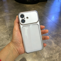 Étui de téléphone en acrylique coloré de luxe pour iPhone 17 Pro Max, pour iPhone 15 16 Pro Max, étui coréen mignon de couleur unie