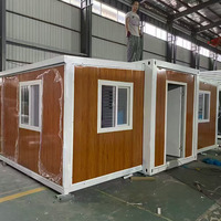 Maison Modulaire Conteneurisée Extensible et Pliable, Économe en Énergie, Isolée, Préfabriquée pour Hébergement Temporaire en Station Balnéaire