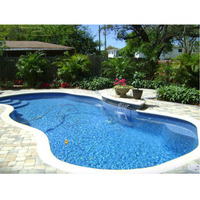 Piscine Enterrée et Hors Sol en Fibre de Verre Sur Mesure, Moderne, Préfabriquée, Conteneur d'Expédition pour Extérieur