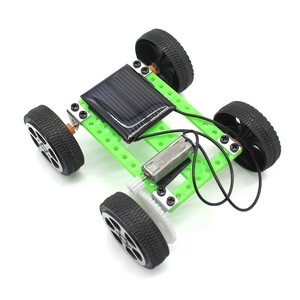 Kit de coche miniatura con energía solar para niños, juguete educativo científico con marco de plástico y diseño de formas geométricas - Product Image 4
