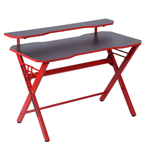 <span class=keywords><strong>Table</strong></span> de jeu PC RGB de qualité supérieure en gros, bureau de jeu PC sur pied avec porte-gobelet et support pour écouteurs - Product Image 1