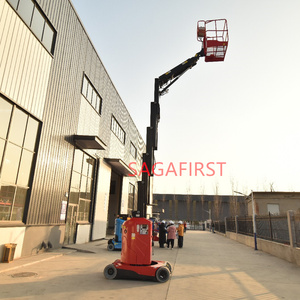 Plateforme élévatrice verticale pour le levage de personnes, à mât unique télescopique, mobile, hydraulique, pour travaux en hauteur - Product Image 3