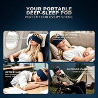 Masque de sommeil lesté pour femmes et hommes, masque oculaire à pression douce avec côtés réversibles en velours chaud et en soie glacée pour un sommeil profond
