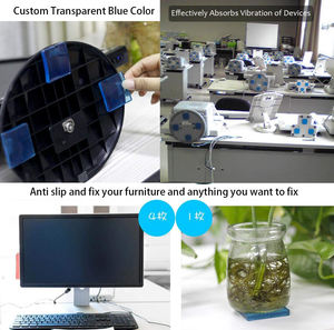 4 pièces/ensemble Transparent Anti Vibration absorbant les chocs tapis Machine à laver réduction du bruit Silicone antidérapant résistance à la chaleur - Product Image 5