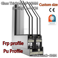 Proveedor de Ventanas de PU Fabrica Perfiles de Fibra de Vidrio Extruida FRP GRP Resistentes a la Intemperie para Obras de Ingeniería Comercial