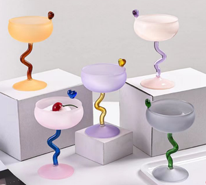 Love candy bean di vetro tazza tazza di dessert tazza di gelato regalo carino nella decorazione del piatto snack di frutta - Product Image 1
