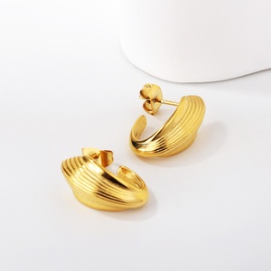 Pendientes de Aro Grandes de Moda para Mujer Africana, Hipoalergénicos, Chapados en Oro de 18K, Precios Económicos, Pendientes Gruesos - Product Image 4