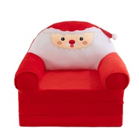 Canapé pliable pour enfants en peluche douce, mini-animaux mignons Kawaii, avec visage de dessin animé brodé, cadeau surprise, chaise en peluche en gros