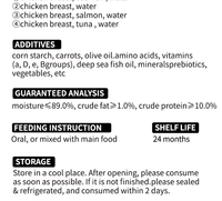 Nourriture humide pour chat en conserve, saveur poulet et poisson, pour chatons et chats de toutes âges, 48 boîtes par carton, modèle FC02
