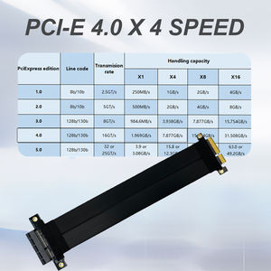 Cable elevador <span class=keywords><strong>PCI</strong></span>-E 4,0 X4 Flexible Gen 4 GPU Cable <span class=keywords><strong>de</strong></span> extensión <span class=keywords><strong>de</strong></span> tarjeta gráfica Compatible con ordenador Cable elevador <span class=keywords><strong>Pci</strong></span> Express 4,0 - Product Image 4