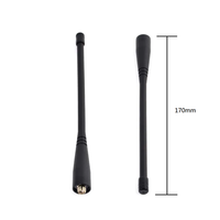 Antena de goma suave Walkie Talkie de doble banda para antena SMA-hembra de 136-174MHz 400-520MHz de MHz
