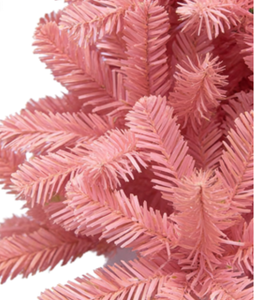 Sapin de Noël artificiel <span class=keywords><strong>en</strong></span> PVC de haute qualité, 90 cm, rose, bleu, blanc, articulé, léger, pour intérieur/extérieur, décoration de fêtes - Product Image 4