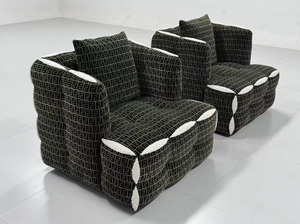 Poltrona Chesterfield Moderna <span class=keywords><strong>di</strong></span> Lusso <span class=keywords><strong>Fen</strong></span> <span class=keywords><strong>Di</strong></span>, Set Singolo Reclinabile per il Relax, Divano Letto Modulare con Imbottitura in Spugna e Rivestimento in Tessuto - Product Image 3