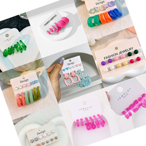 2023 nouvelle mode Style coréen boucles d'oreilles en gros fille mignon boucles d'oreilles mixte mignon acrylique femmes accessoire boucles d'oreilles - Product Image 5
