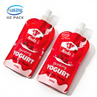 BPA-vrije gravure bedrukte spuitzak voor yoghurtverpakkingen, fruitpuree verpakkingen, Doypack zakken, babyvoeding, sap en drankenverpakkingen