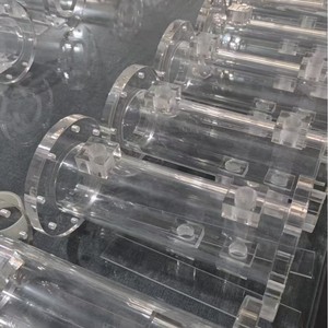 Lucite Round Acrylic Testing Water Tank with Transparent Electrolytic Cell and High Precision Processing for Water Testing - Product Image 2