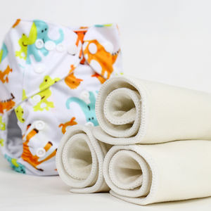 Inserts en <span class=keywords><strong>chanvre</strong></span> naturel OEM Chine Prix Nouveau design Couches lavables réutilisables pour bébé Vente en gros Inserts personnalisés pour couches en tissu pour bébé - Product Image 1